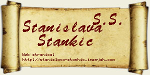 Stanislava Stankić vizit kartica
